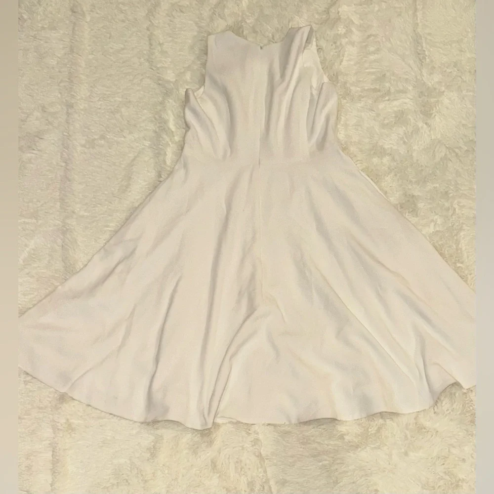 NWOT Dress the Population Catalina Dress Fit & Flare Cocktail Midi Off White L_5